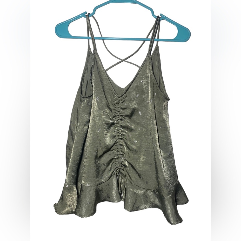 She + Sky Green Top Size Large